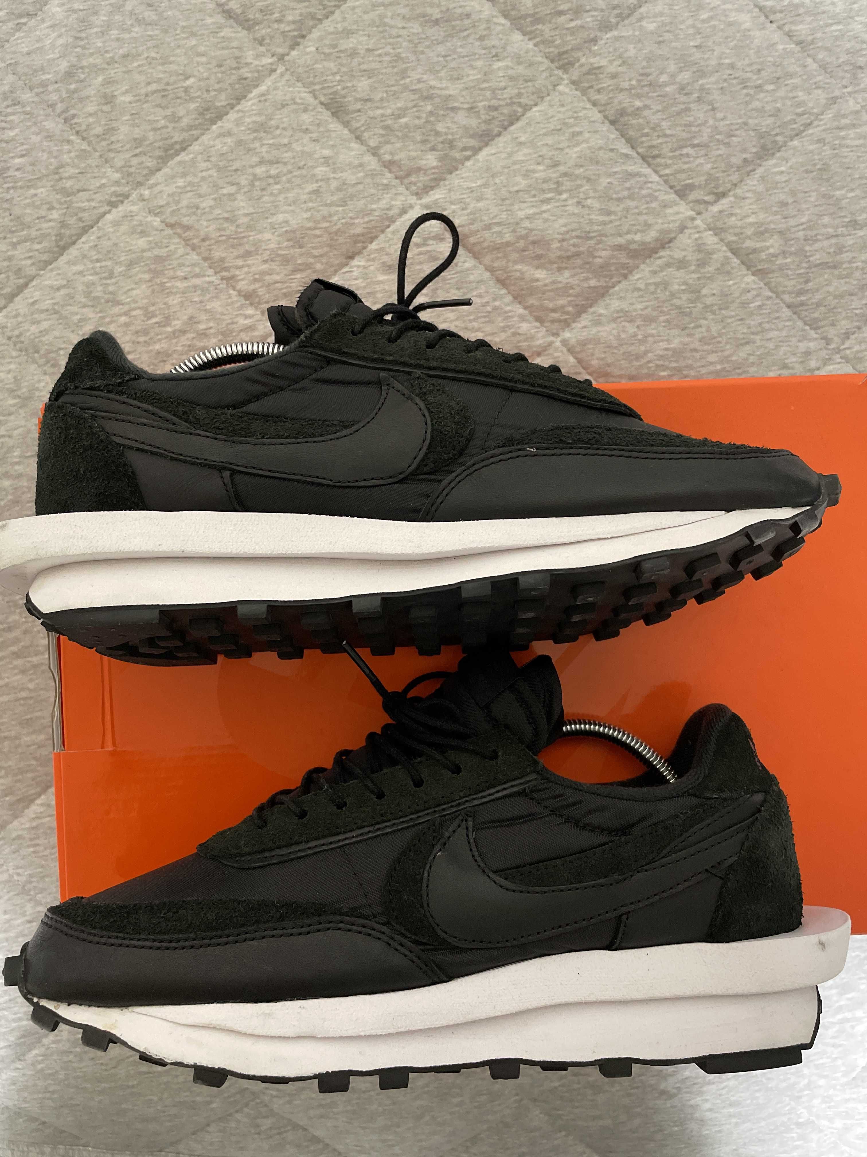 sacai × Nike LDV Waffle "Triple Black"