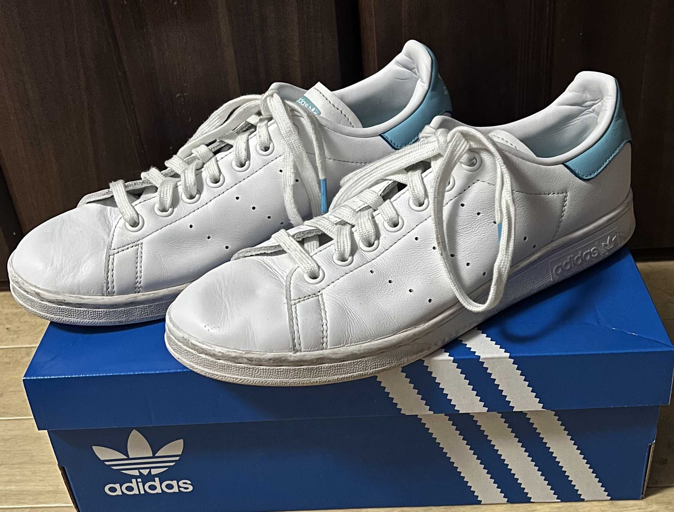 adidas Stan Smith "Cloud White Blue Glow"