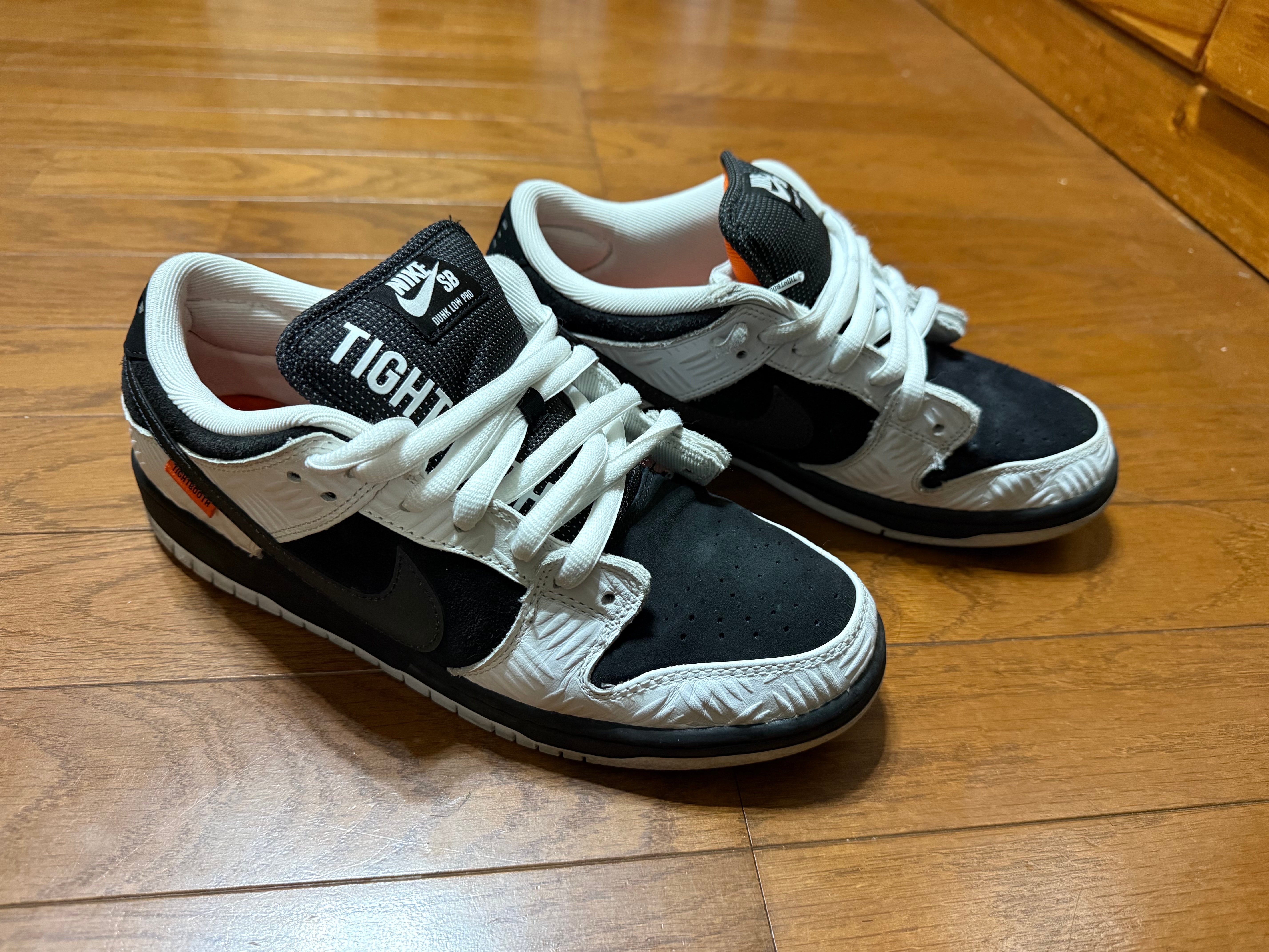 TIGHTBOOTH × Nike SB Dunk Low Pro QS "Black and White"