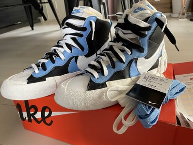 sacai × NIKE BLAZER MID "BLACK / BLUE"