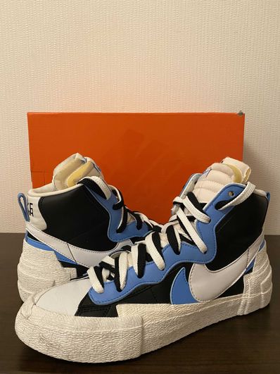 sacai × NIKE BLAZER MID "BLACK / BLUE"