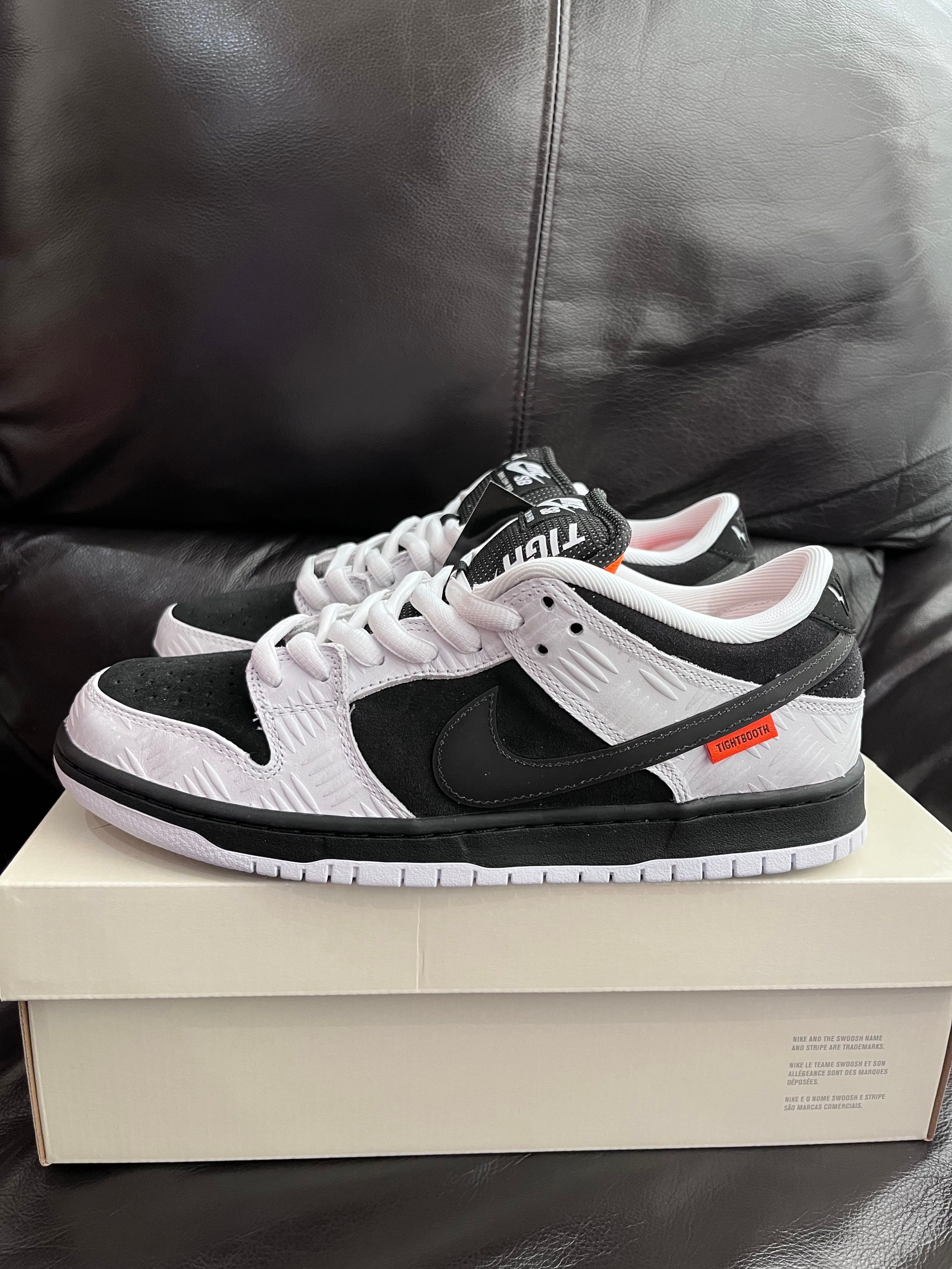 TIGHTBOOTH × Nike SB Dunk Low Pro QS "Black and White"