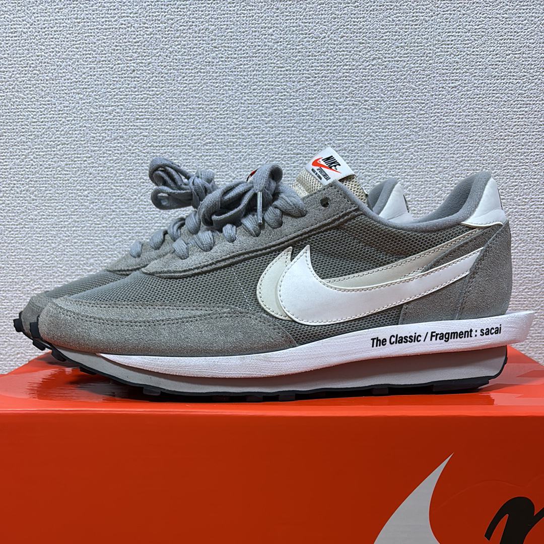 fragment design × sacai × Nike LD Waffle "Light Smoke Grey"
