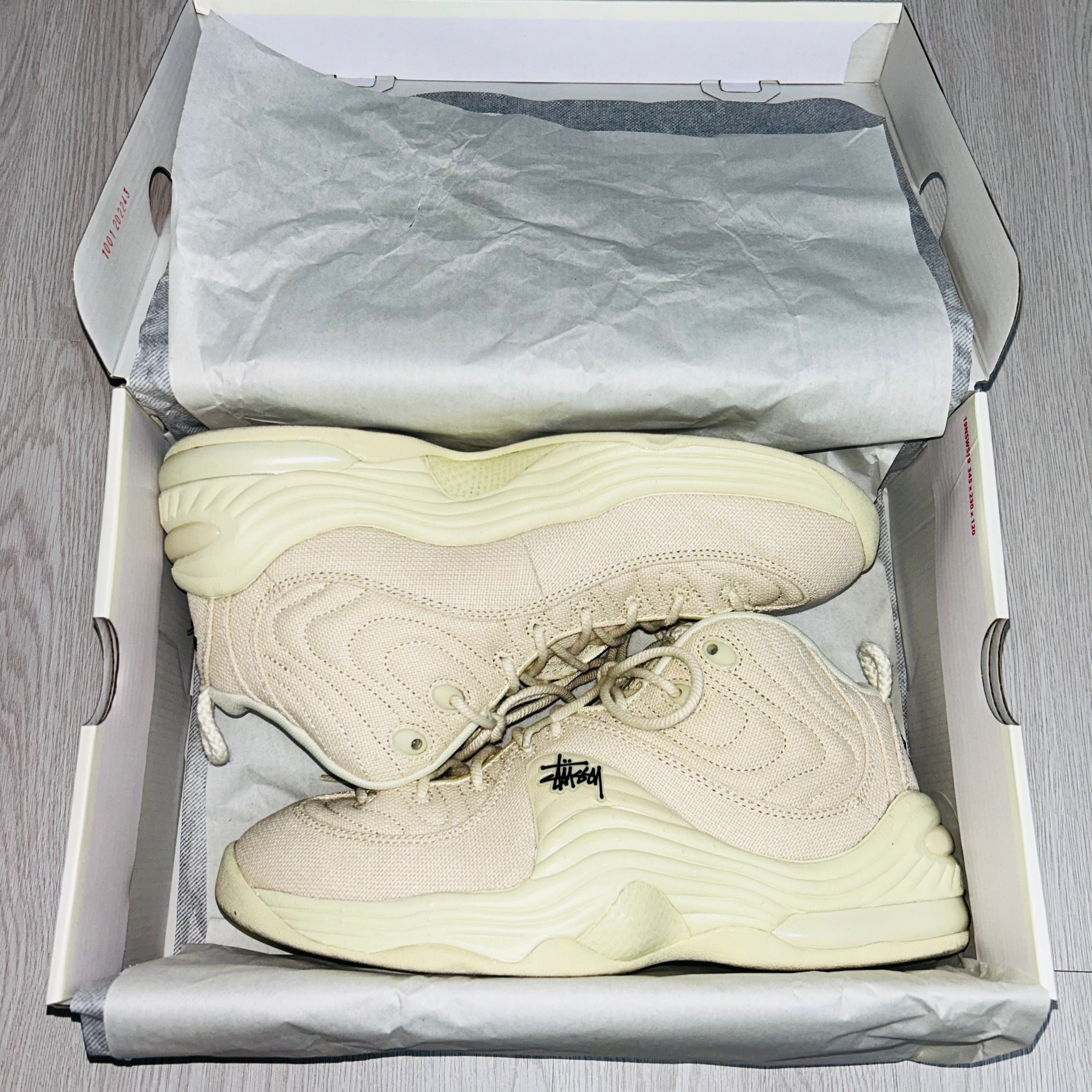 Stussy × Nike Air Penny 2 "Fossil"