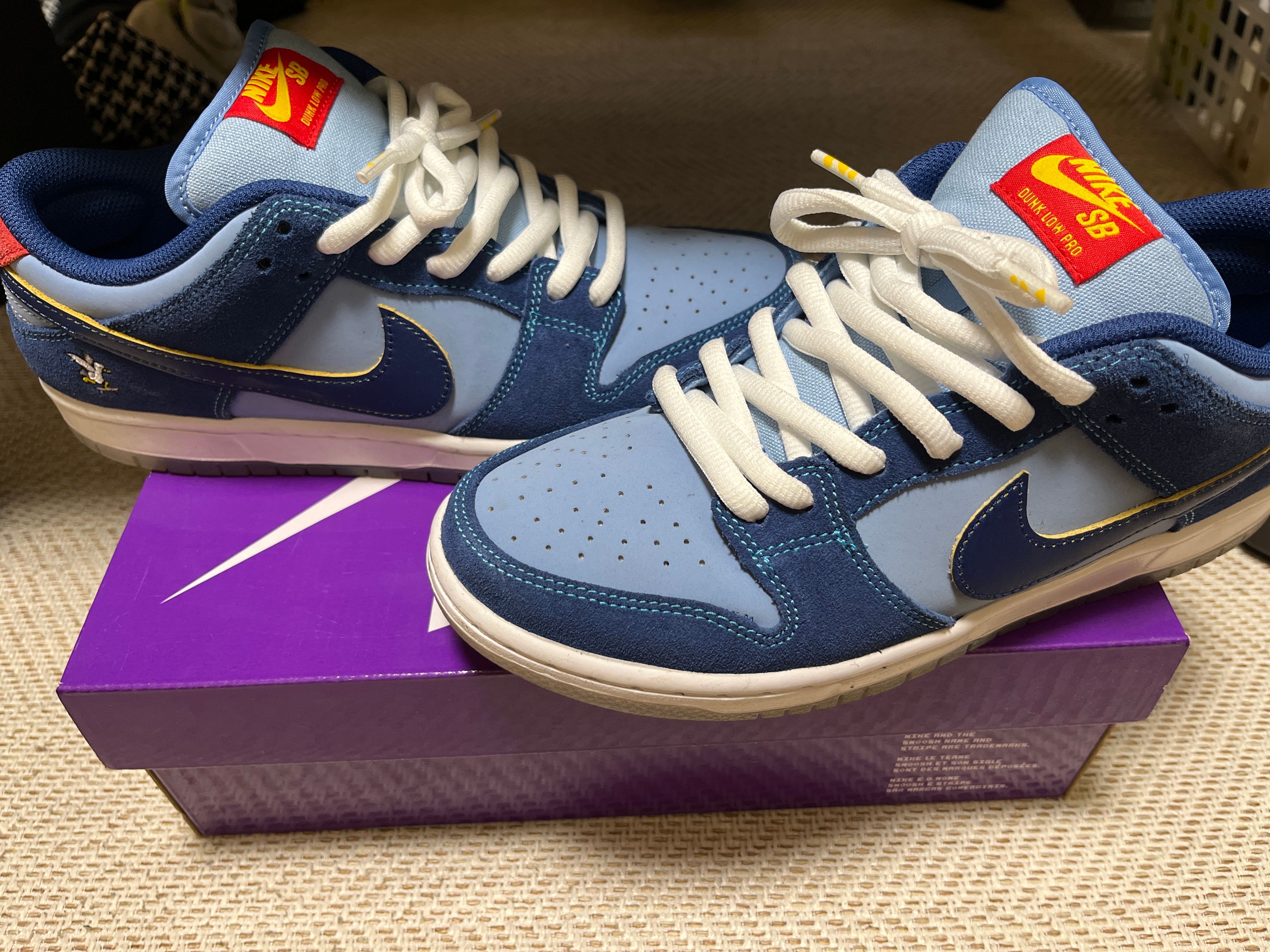 Why So Sad? × Nike SB Dunk Low "Coastal Blue/Speed Yellow-University Red"