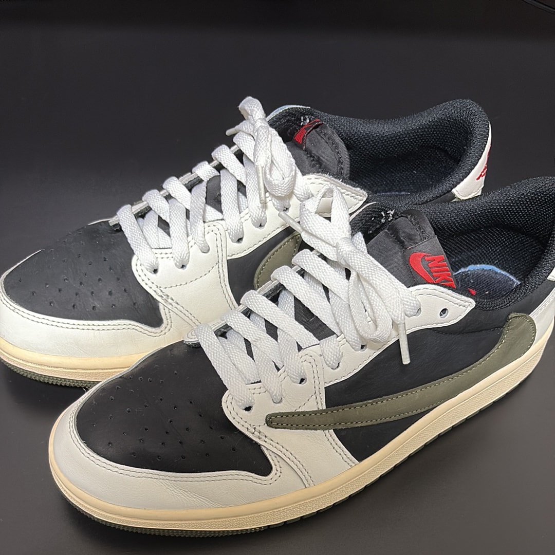 Travis Scott × Nike Women's Air Jordan 1 Low OG "Medium Olive"