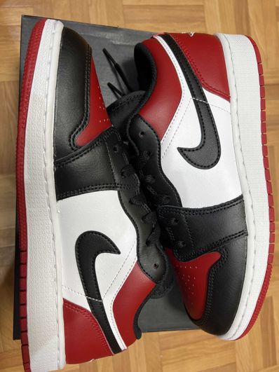 Nike GS Air Jordan 1 Low "Bred Toe"