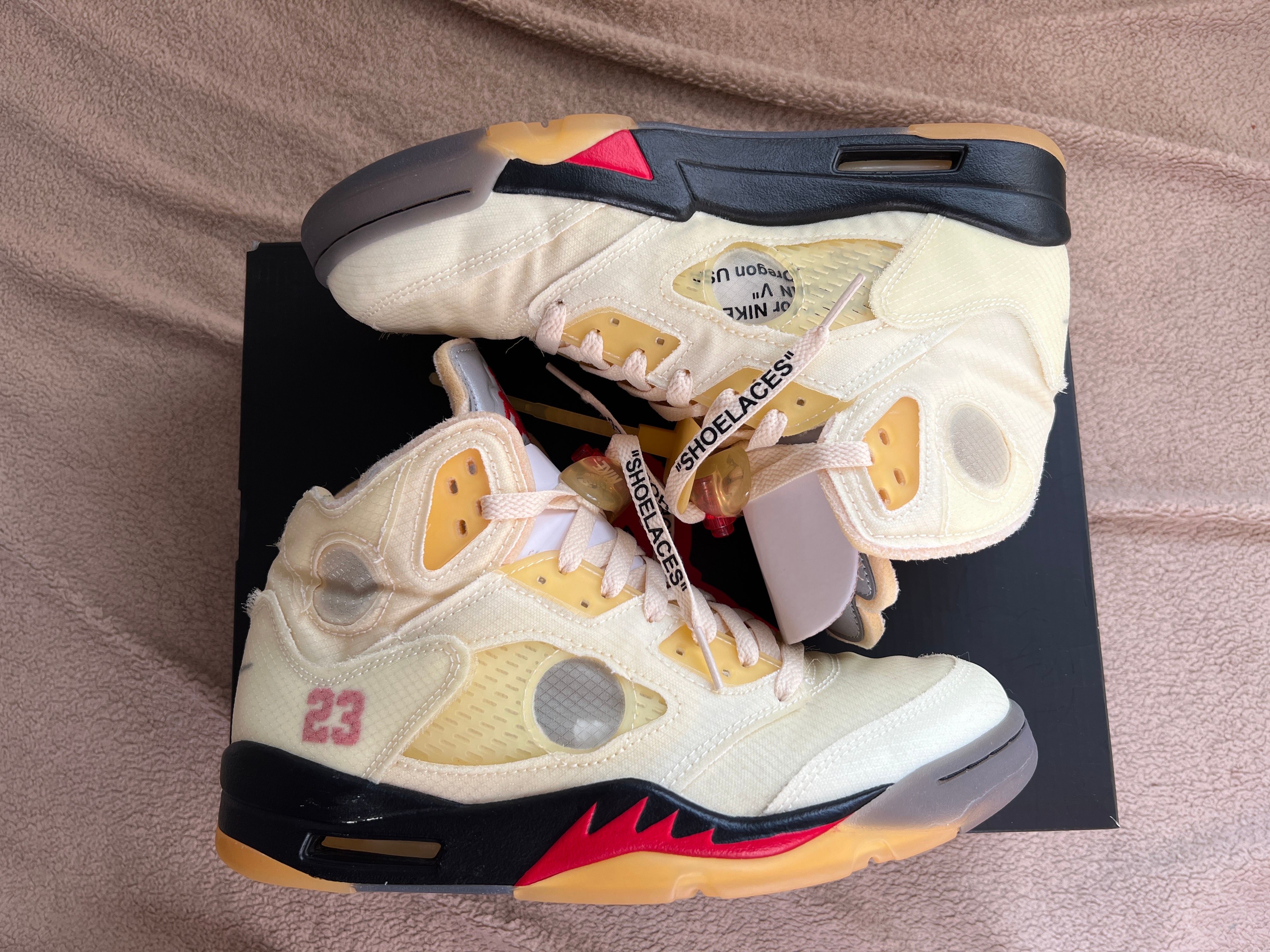 Off-White × Nike Air Jordan 5 "Sail"