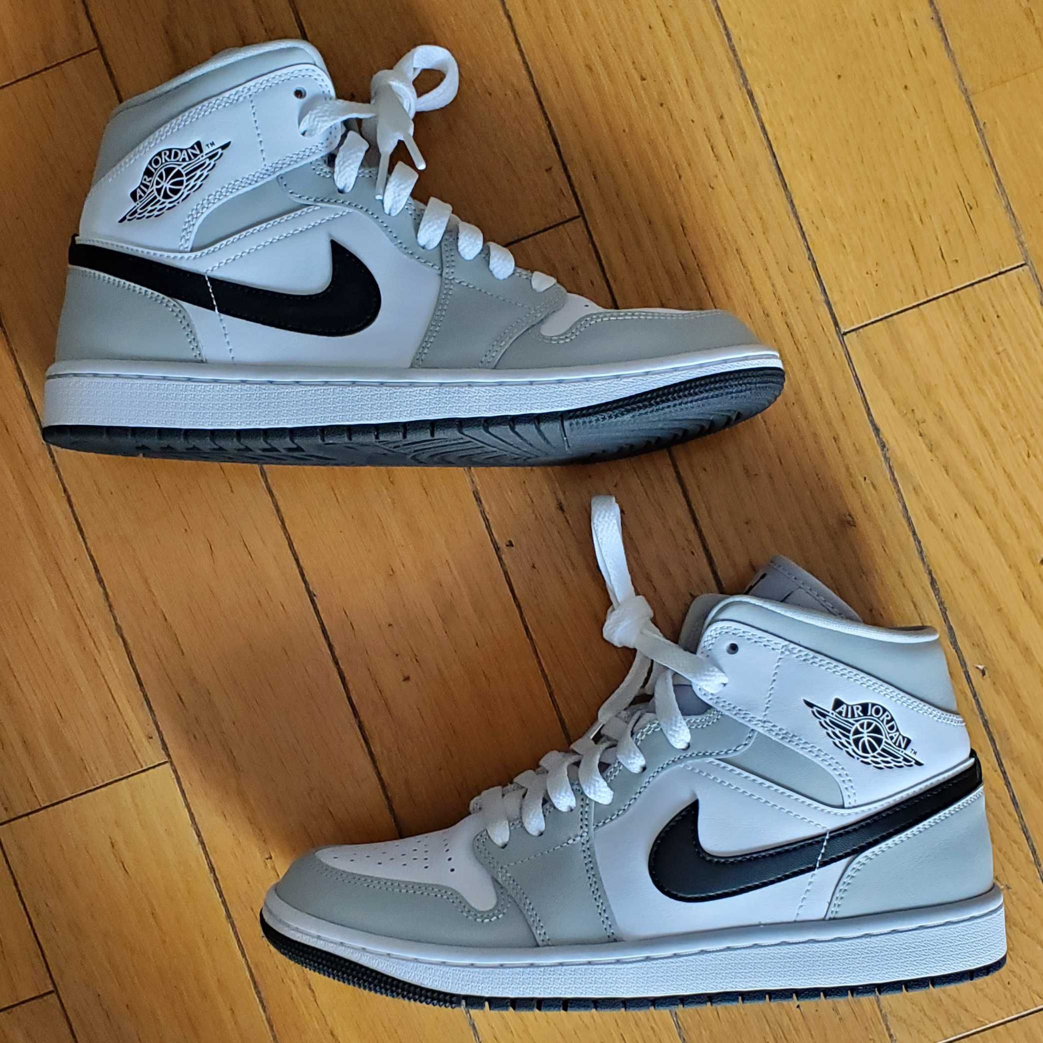 Nike Women's Air Jordan 1 Mid "Grey Fog/White/Black"