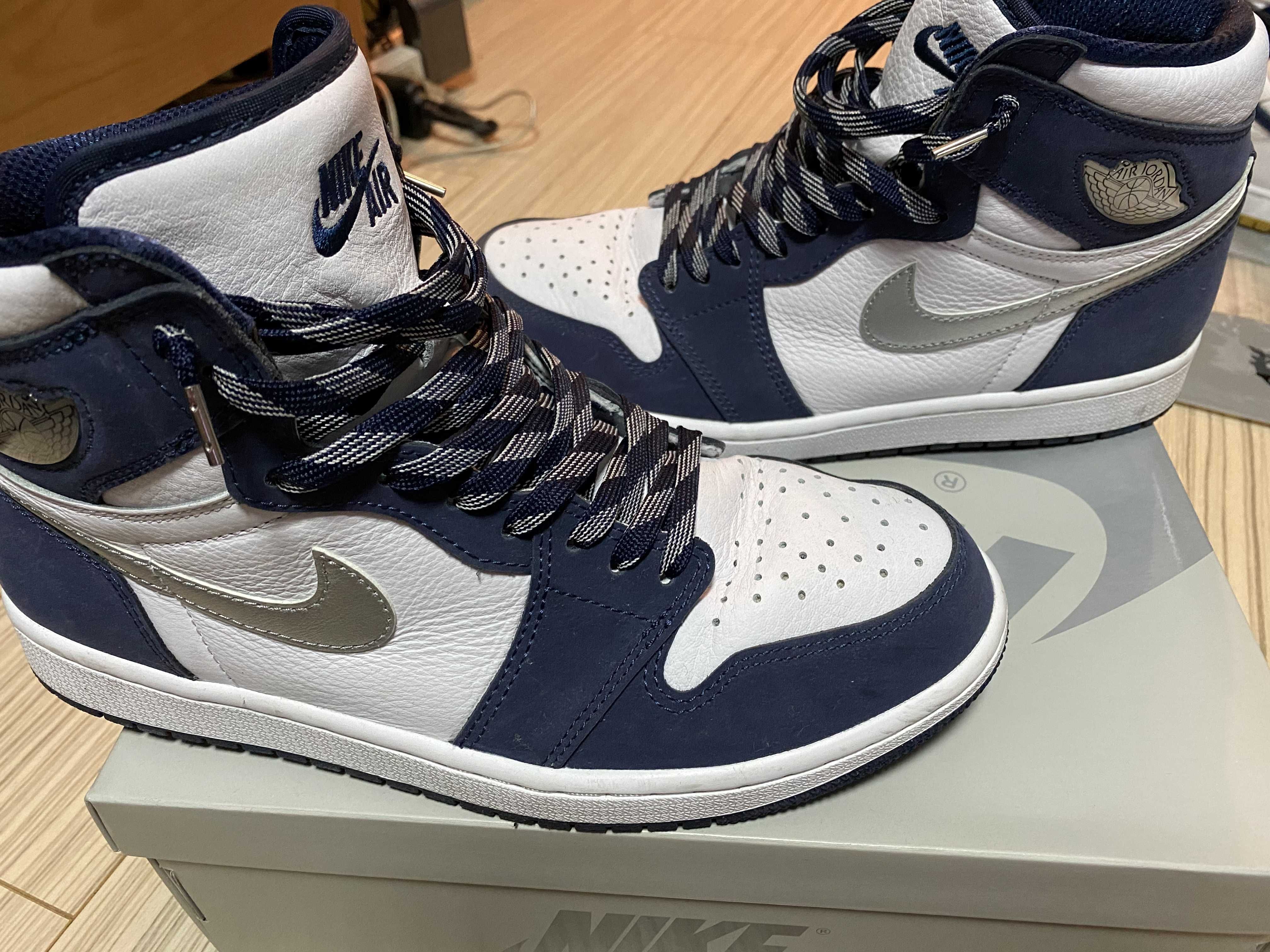 Nike Air Jordan 1 High OG CO.JP "White/Midnight Navy" (2020)(ブリーフケースなし)