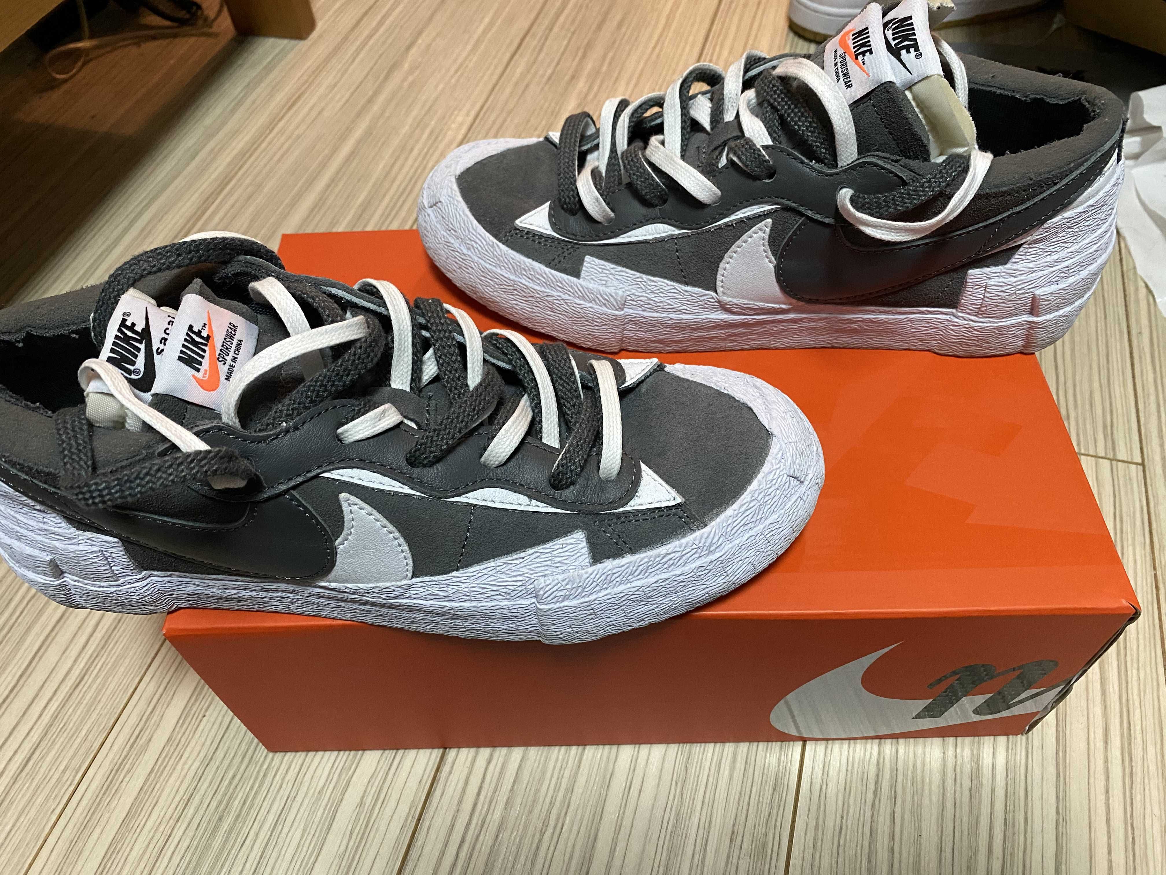 Sacai × Nike Blazer Low "Iron Grey"