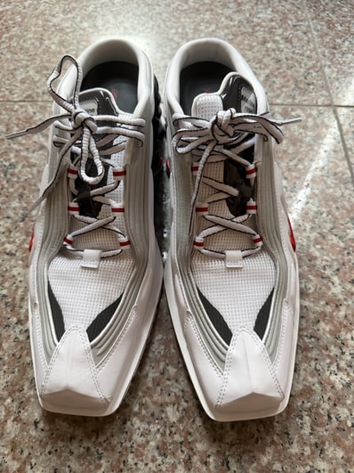 Martine Rose × Nike Women's Shox MR4 "White/Varsity Red"