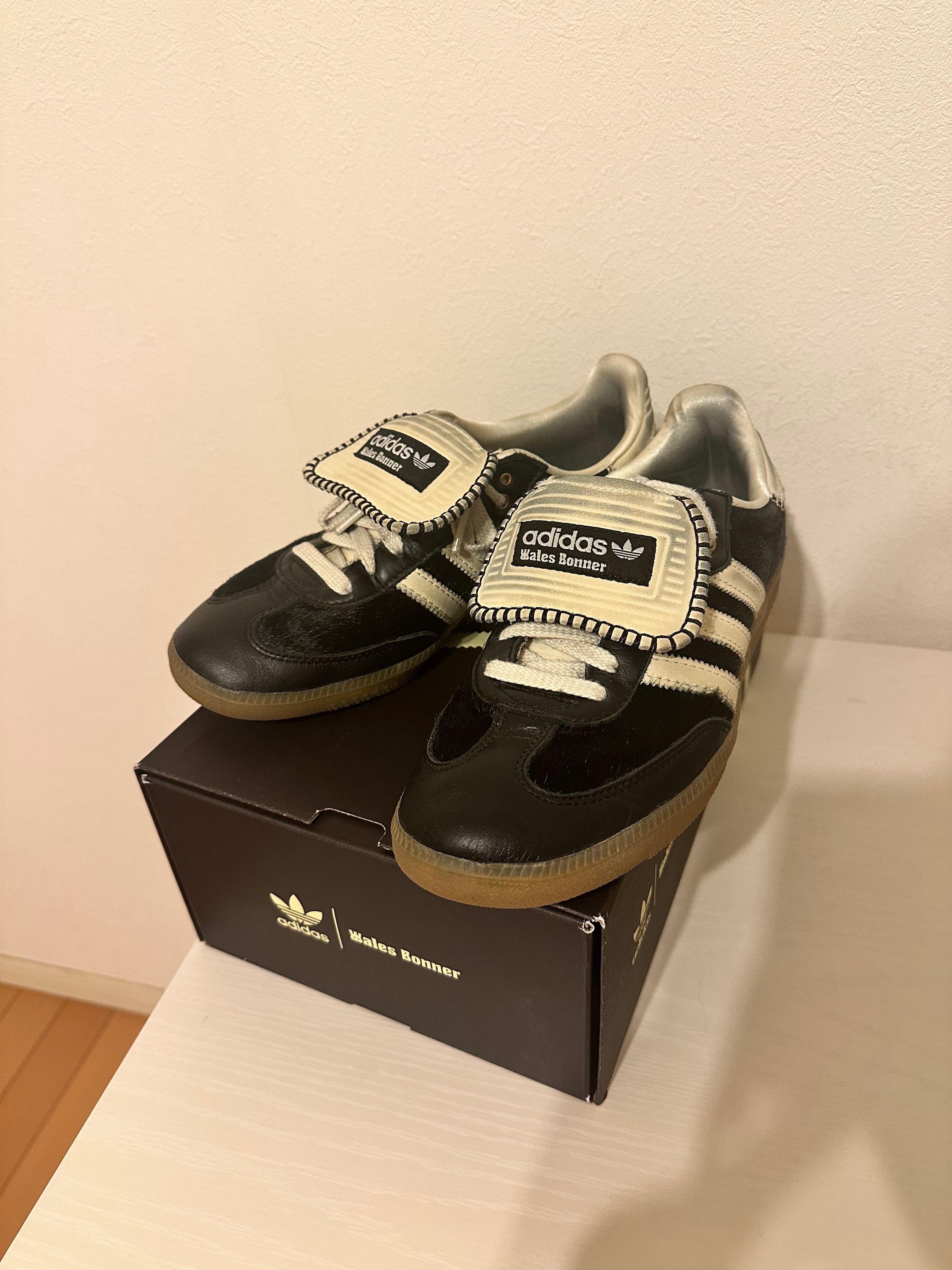 Wales Bonner × adidas Samba Pony Tonal Low "Core Black/Cream White"