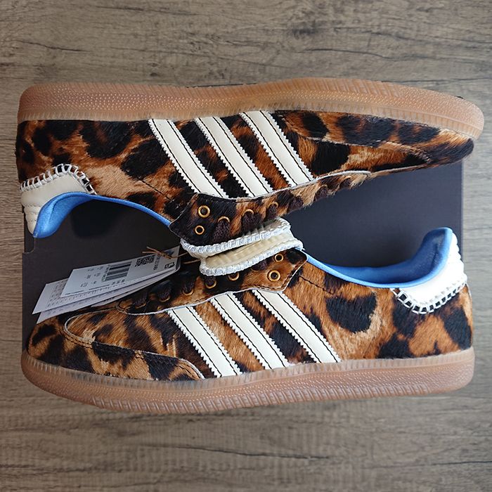 Wales Bonner × adidas Samba Pony Leo Low "Dark Brown/Cream White"