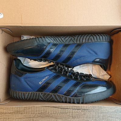 Blondey × adidas Gazelle Indoor "Mineral Blue/Core Black"