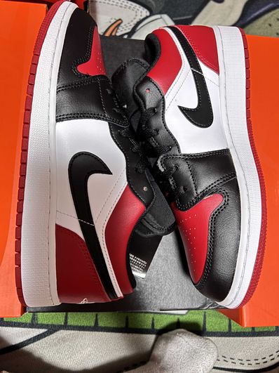 Nike GS Air Jordan 1 Low お得なまとめ売り 1 JORDAN AIR NIKE 値下げ不可 LOW Toe Bred GS スニーカー
