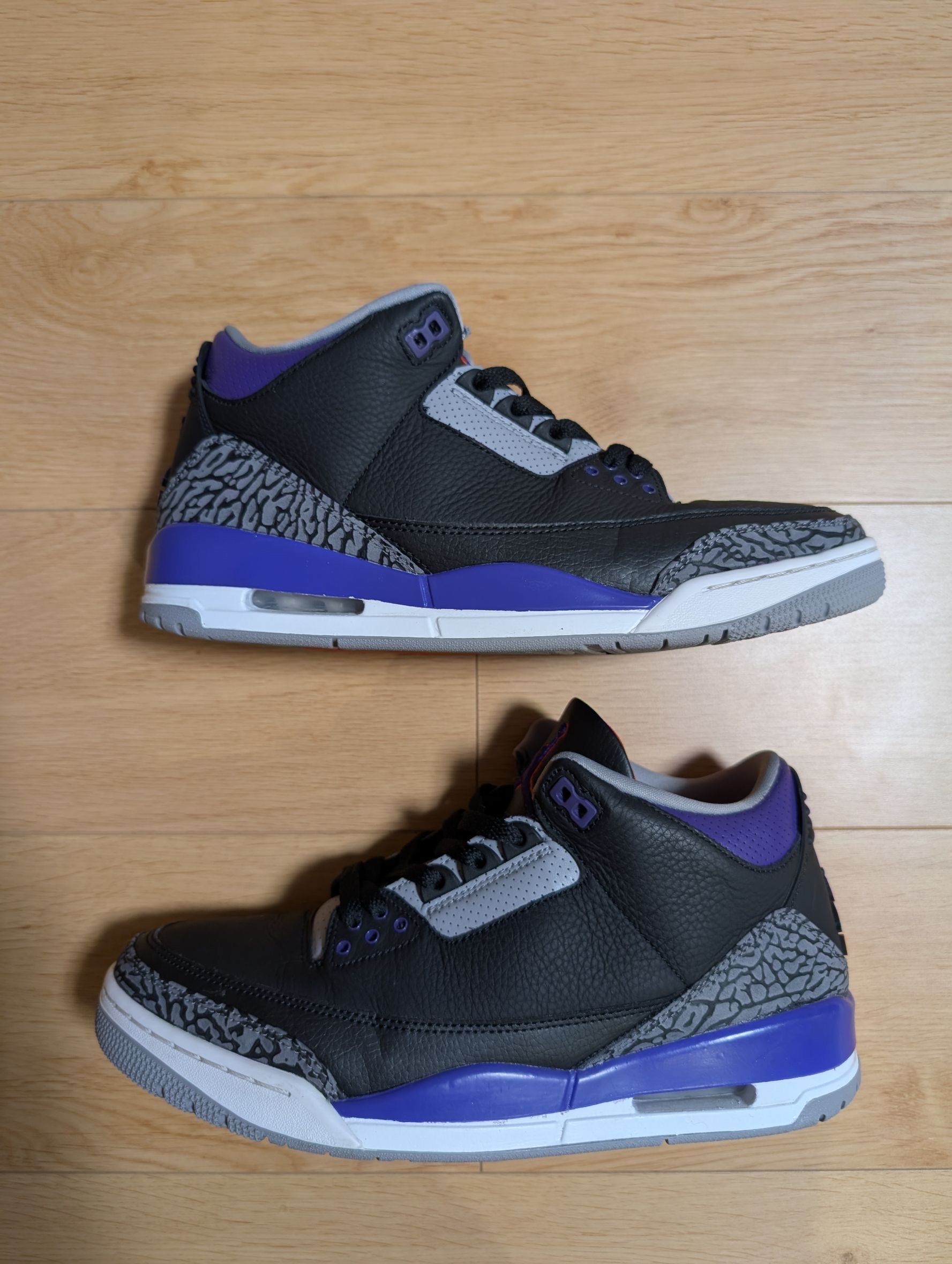 Nike Air Jordan 3 Retro "Black/Court Purple"