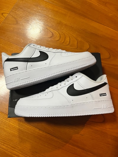 Supreme × Nike Air Force 1 Low "White/Black"