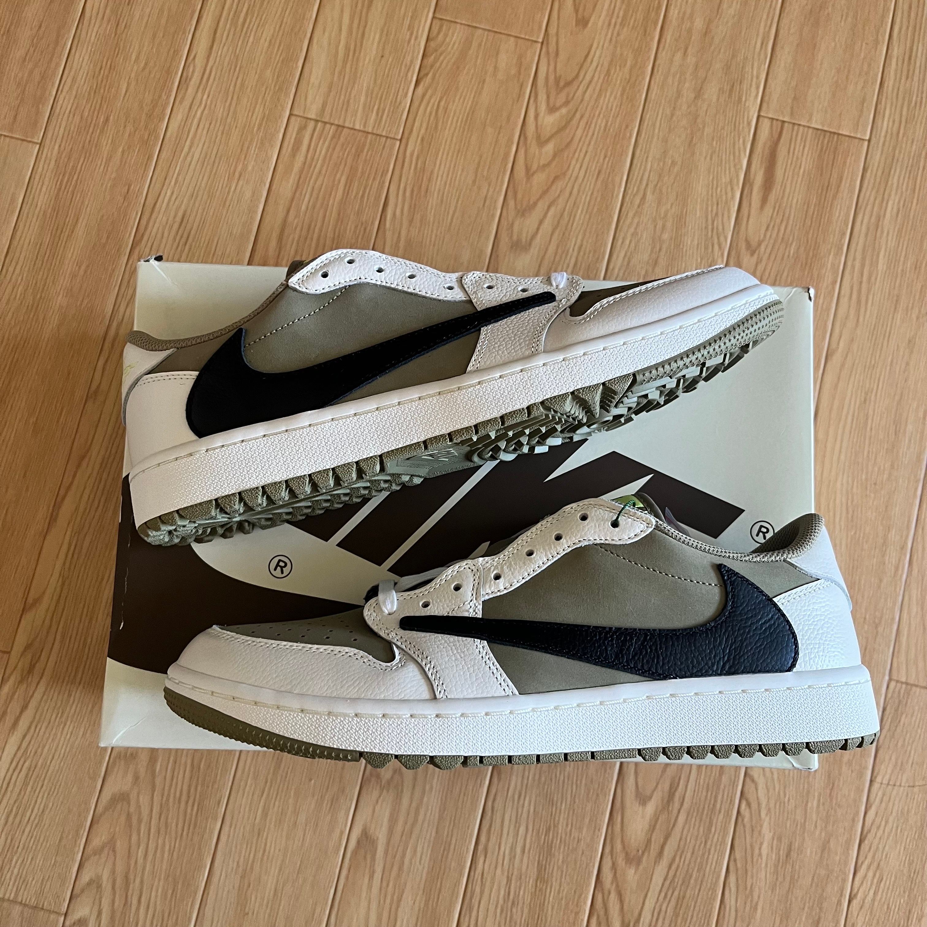 Travis Scott × Nike Air Jordan 1 Low Golf NRG "Neutral Olive"