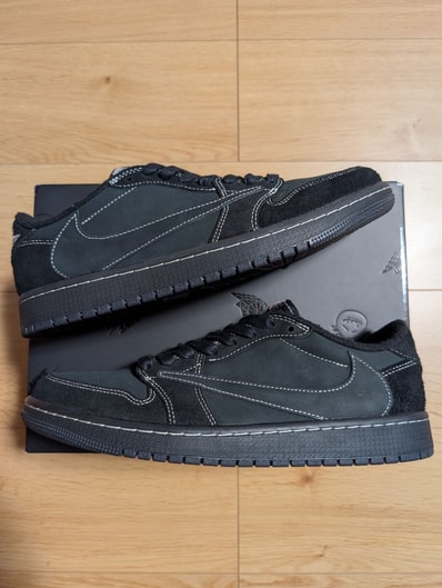 Travis Scott × Nike Air Jordan 1 Low OG SP "Black Phantom"