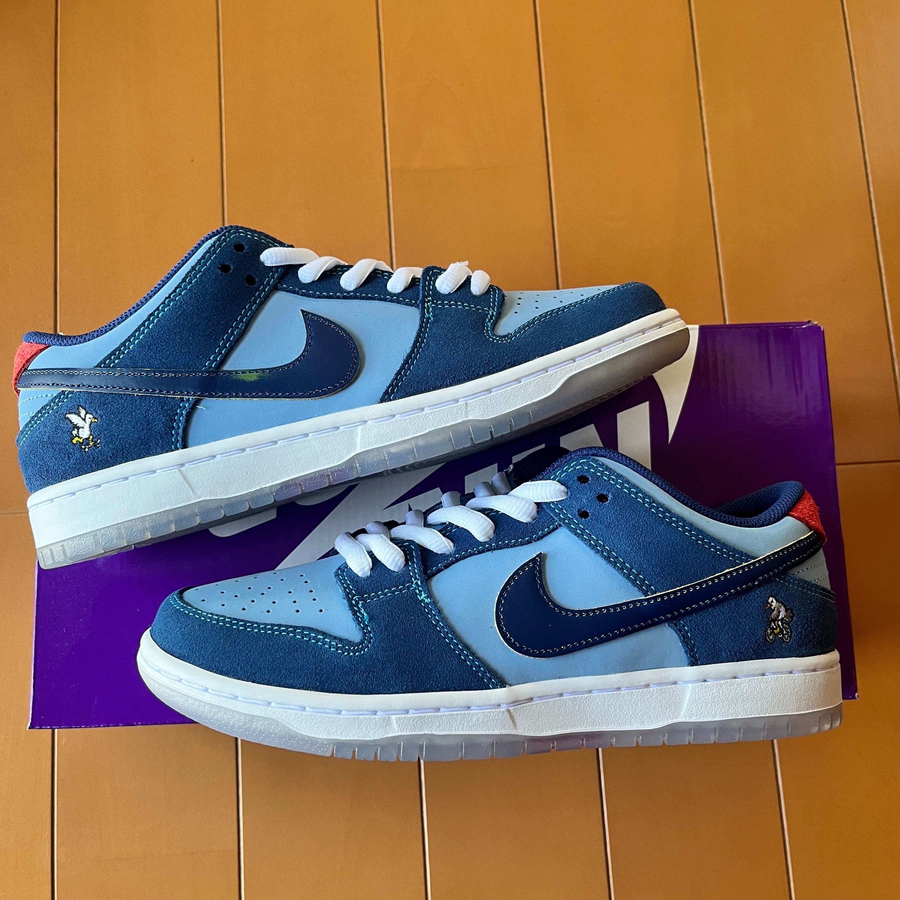 Why So Sad? × Nike SB Dunk Low "Coastal Blue/Speed Yellow-University Red"