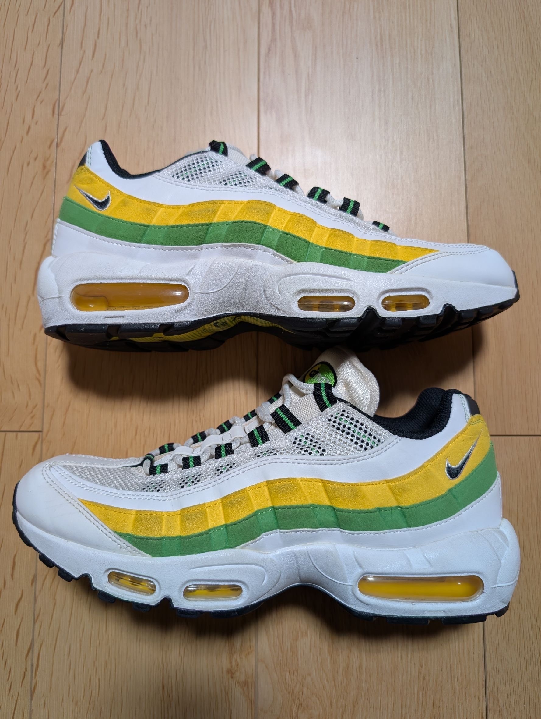 Nike Air Max 95 Essential "White/Green Apple-Tour Yellow-Black"