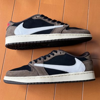 Travis Scott × Nike Air Jordan 1 Low OG SP-T "Black/Dark Mocha"