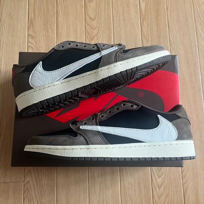 Travis Scott × Nike Air Jordan 1 Low OG SP-T "Black/Dark Mocha"