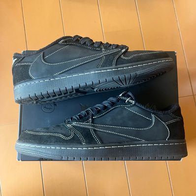 Travis Scott × Nike Air Jordan 1 Low OG SP "Black Phantom"