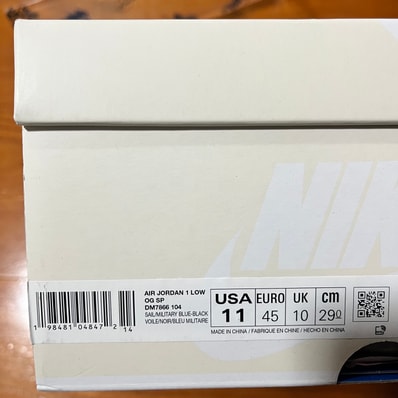 Travis Scott × fragment design × Nike Air Jordan 1 Low OG "Sail/Military Blue"