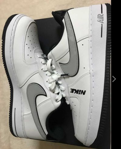 Air force 1 black wolf grey white best sale