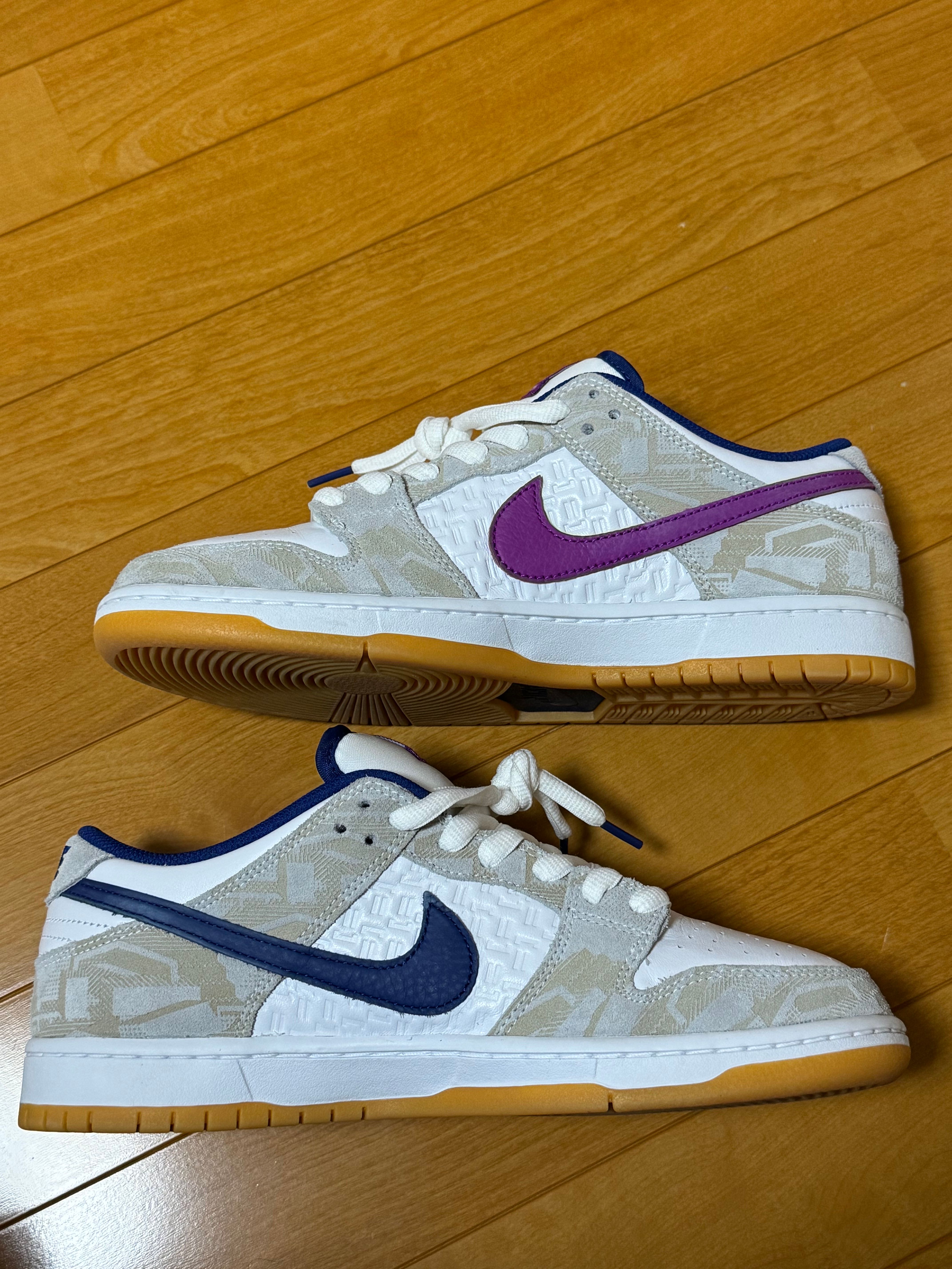 Rayssa Leal × Nike SB Dunk Low PRM "Pure Platinum and Vivid Purple"