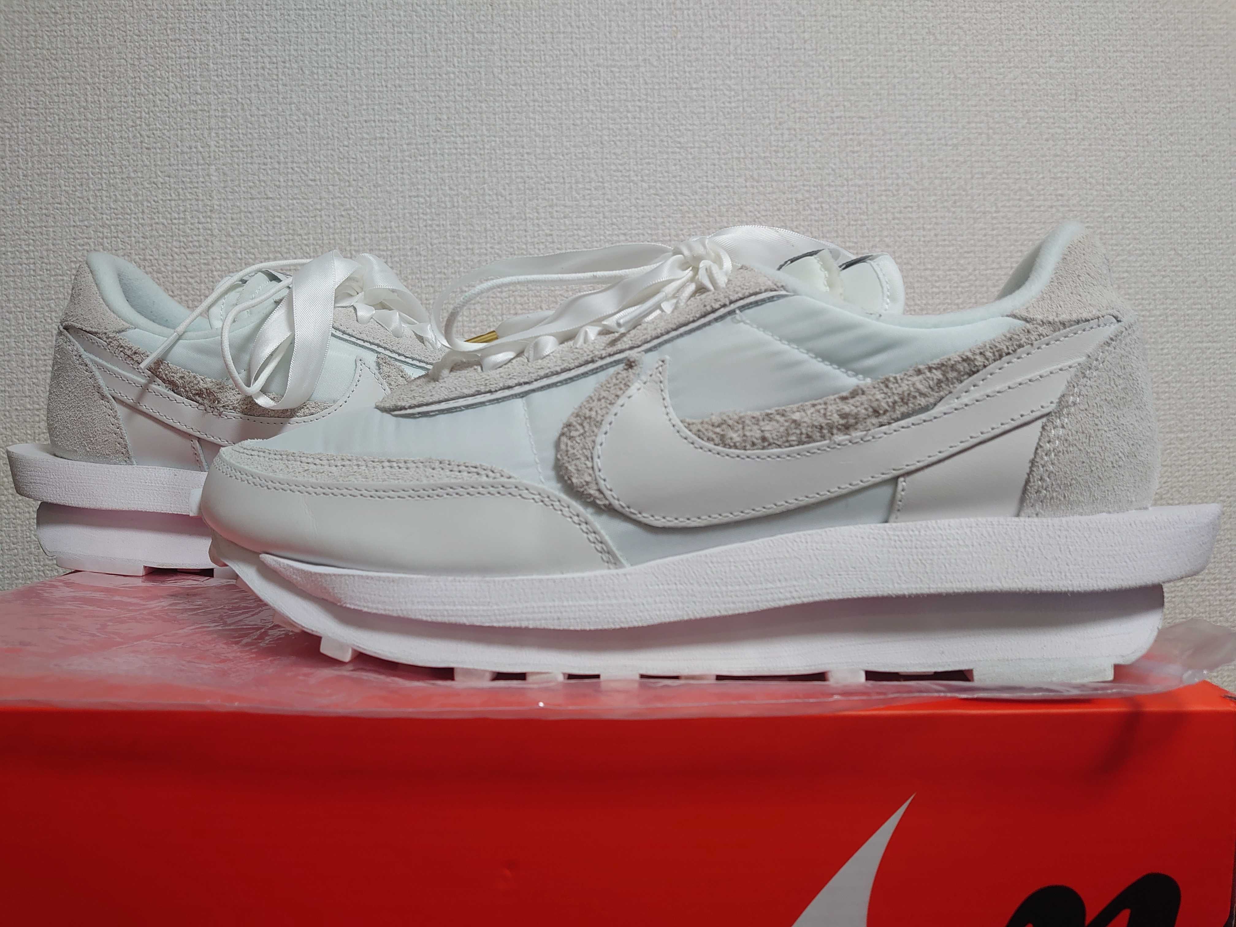 sacai × Nike LDV Waffle "Triple White"