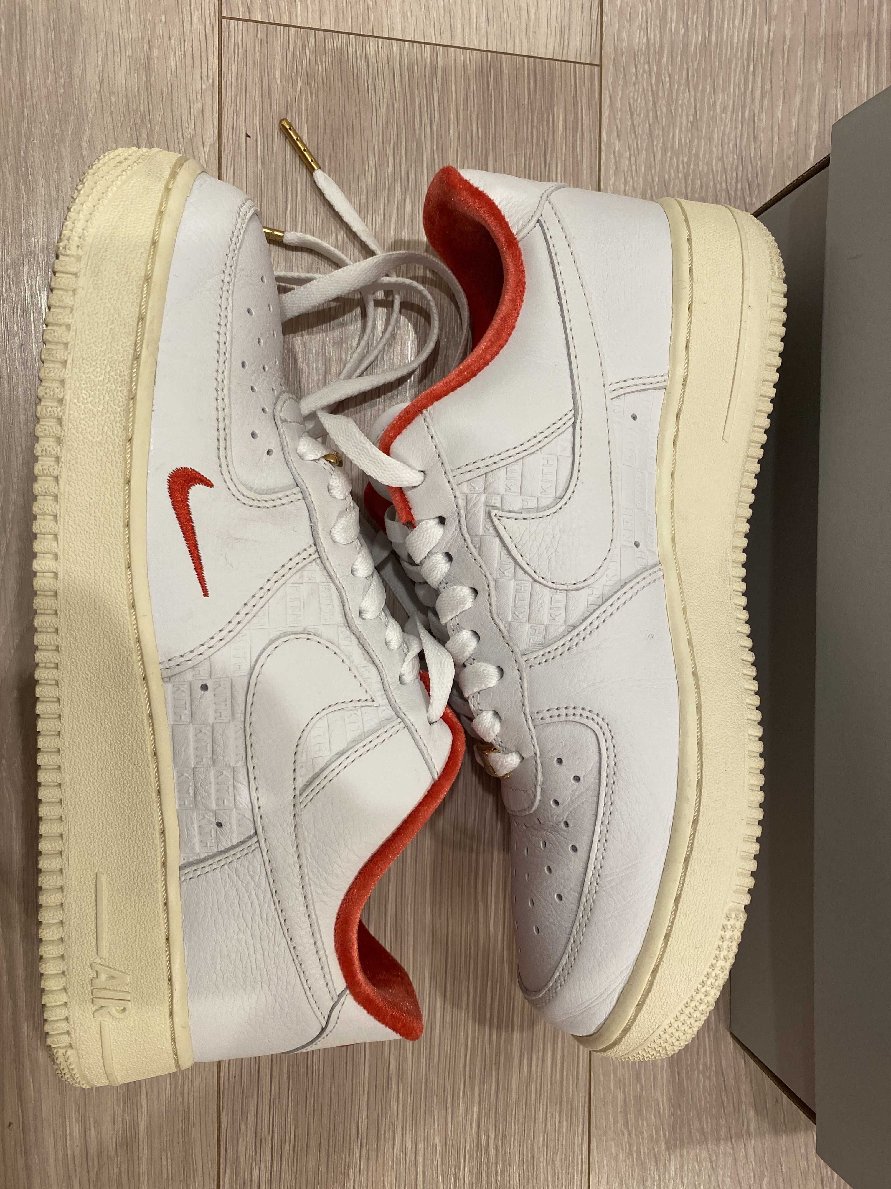 KITH × Nike Air Force 1 Low "White/Red"