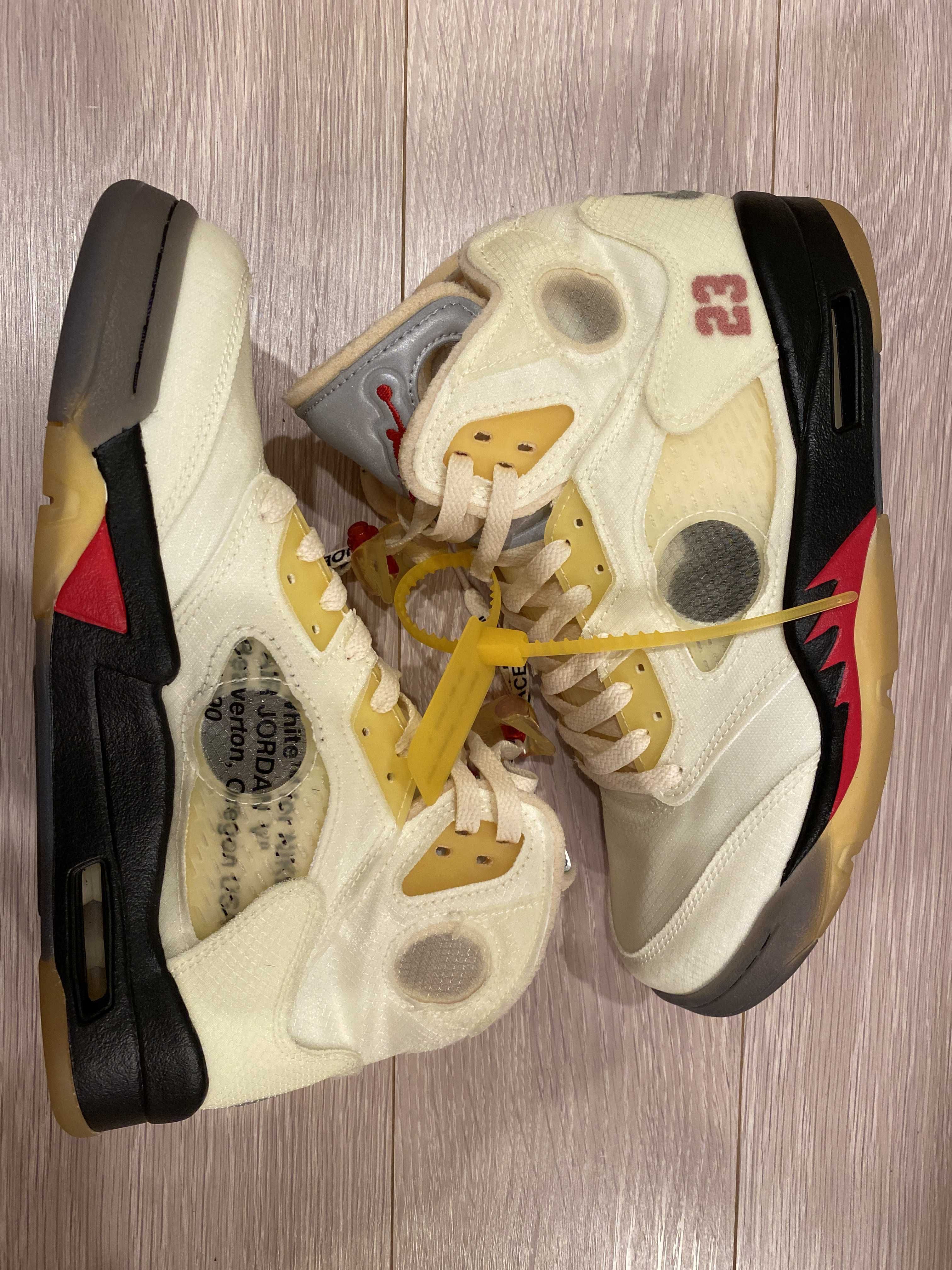 Off-White × Nike Air Jordan 5 "Sail"