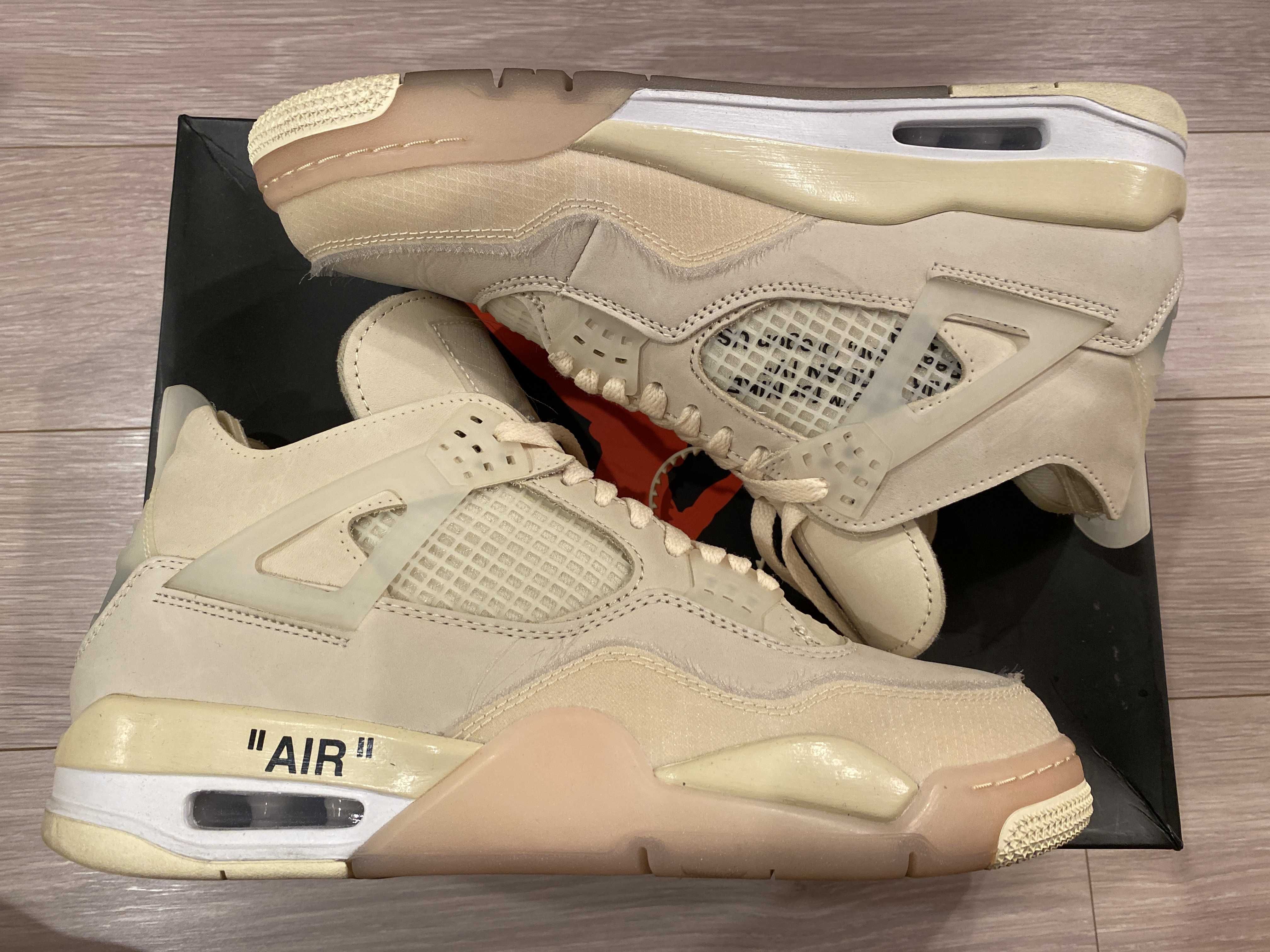 Off-White × Nike Women's Air Jordan 4 SP "Sail"
