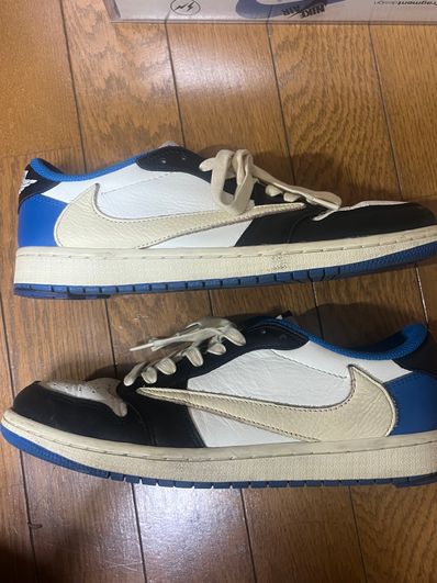 Travis Scott × fragment design × Nike Air Jordan 1 Low OG SP "Military Blue"