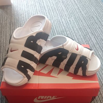 Nike Air More Uptempo Slide "White and Black"
