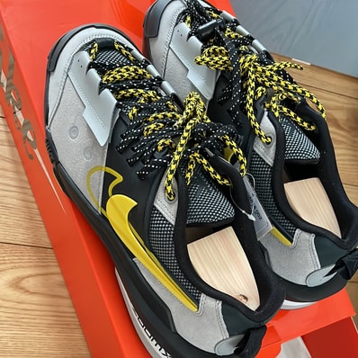 sacai × Nike Zegamadome "Matte Silver"