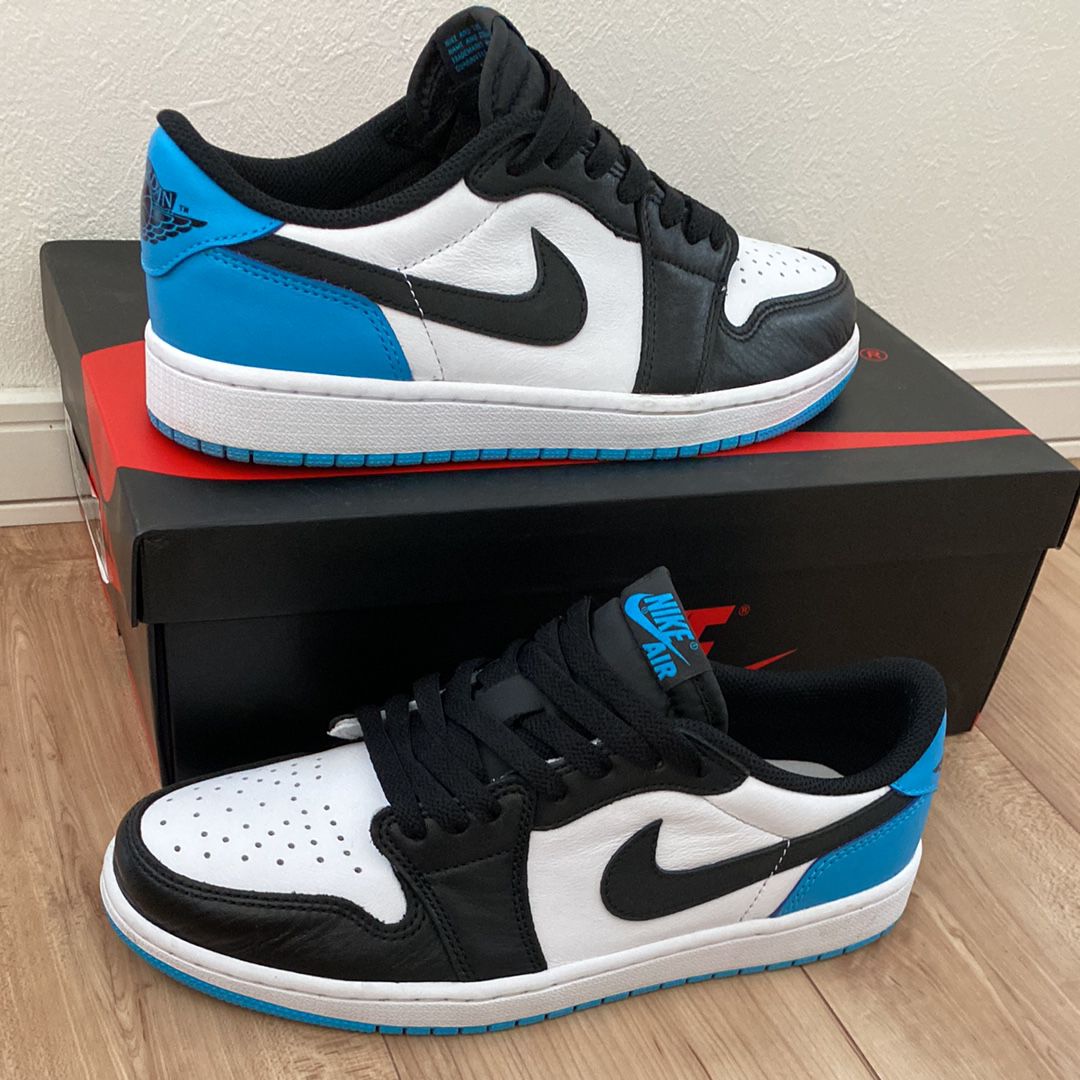 Nike Air Jordan 1 Low OG "Black and Dark Powder Blue/UNC"