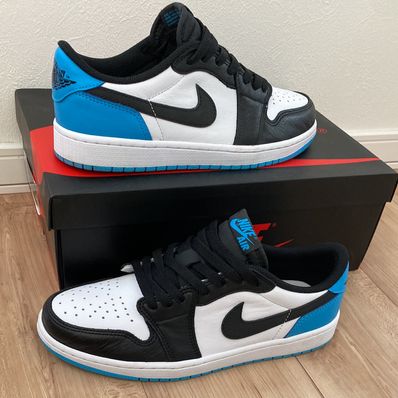 Nike Air Jordan 1 Low OG "Black and Dark Powder Blue/UNC"