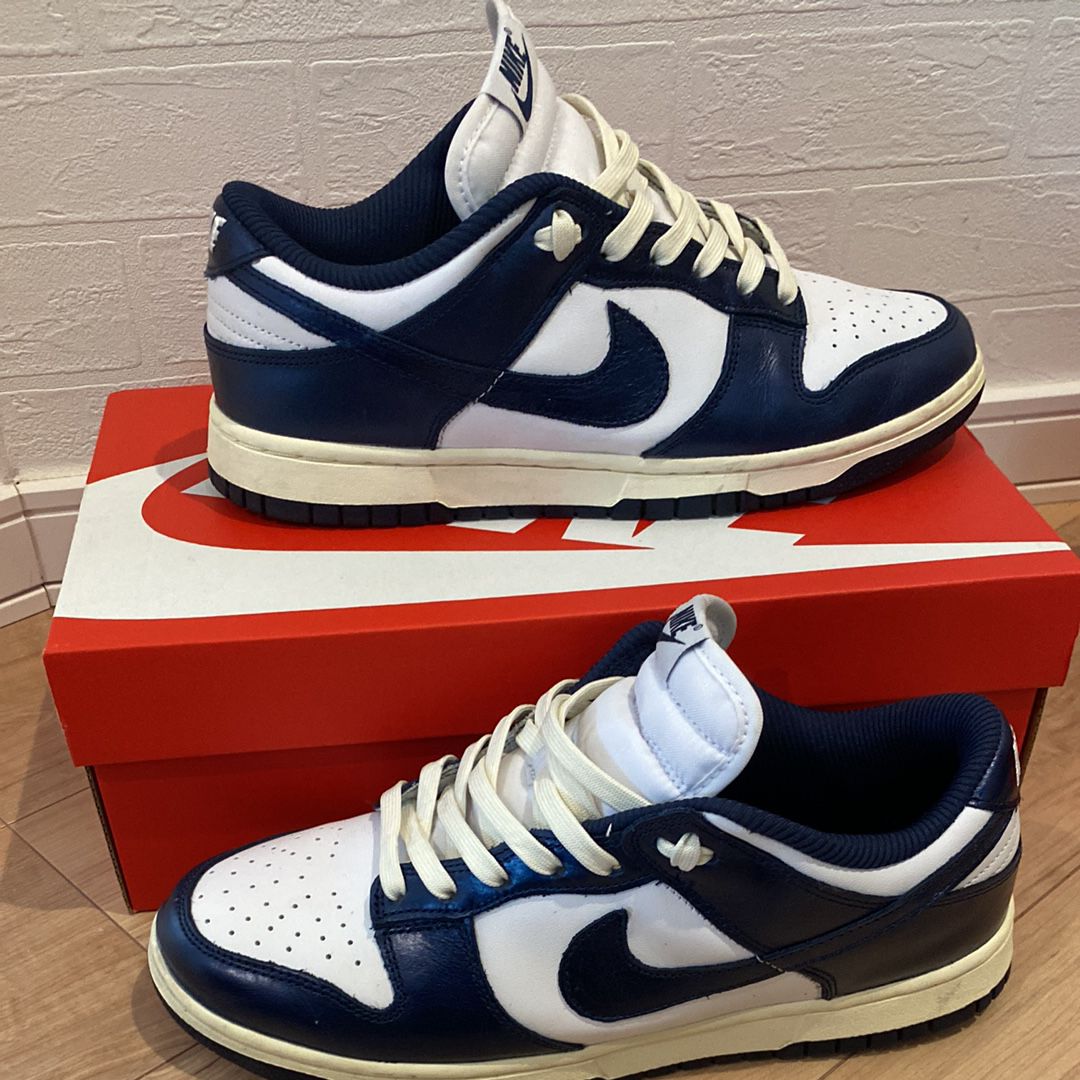 Nike Women's Dunk Low PRM "Midnight Navy and White"