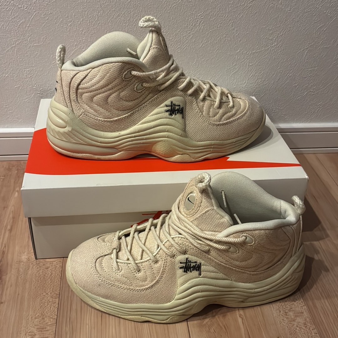 Stussy × Nike Air Penny 2 "Fossil"