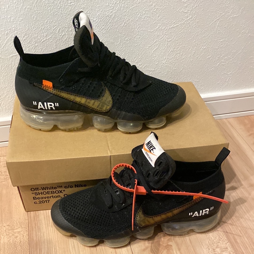 Off-White × Nike Air Vapormax "Black/Total Orange/Clear"