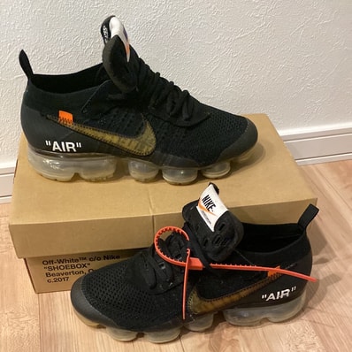 Off-White × Nike Air Vapormax "Black/Total Orange/Clear"