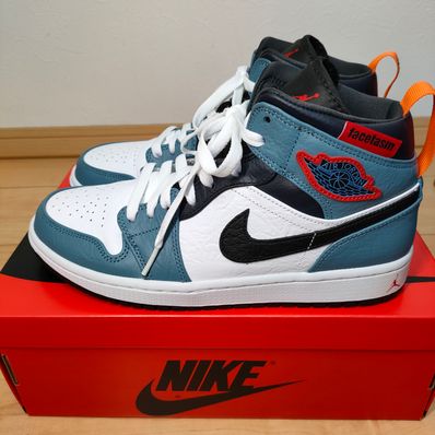 FACETASM × Nike Air Jordan 1 Mid "White/Navy"