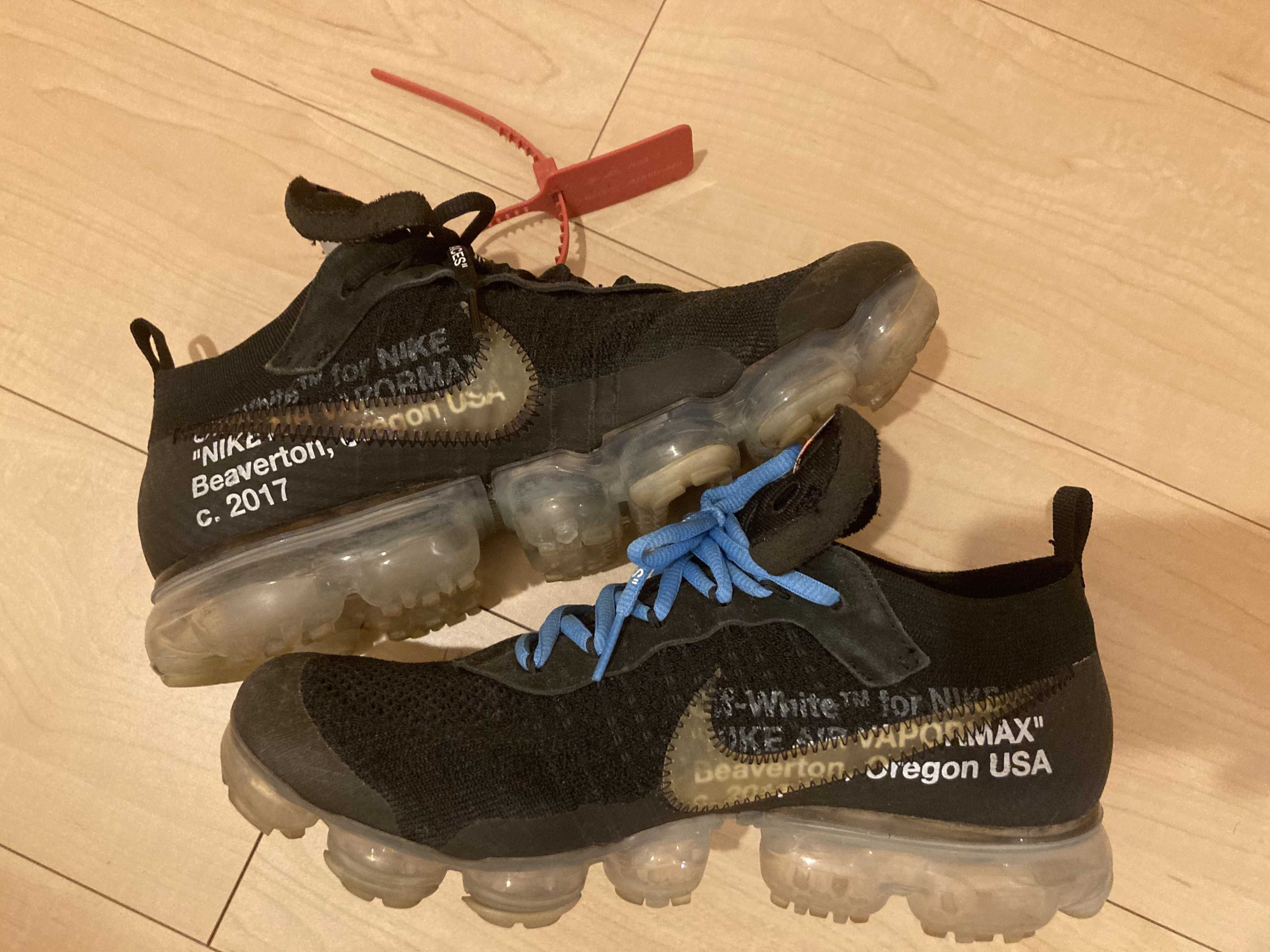 Off-White × Nike Air Vapormax "Black/Total Orange/Clear"