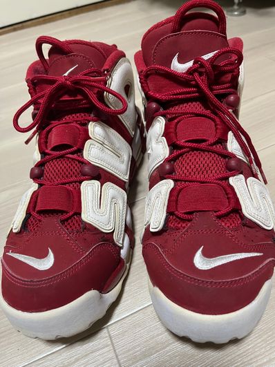 Supreme × Nike Air More Uptempo "White/Red"