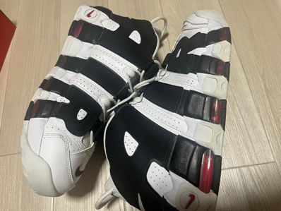 NIKE AIR MORE UPTEMPO "WHITE/BLACK/UNIVERSITY RED"(2020)
