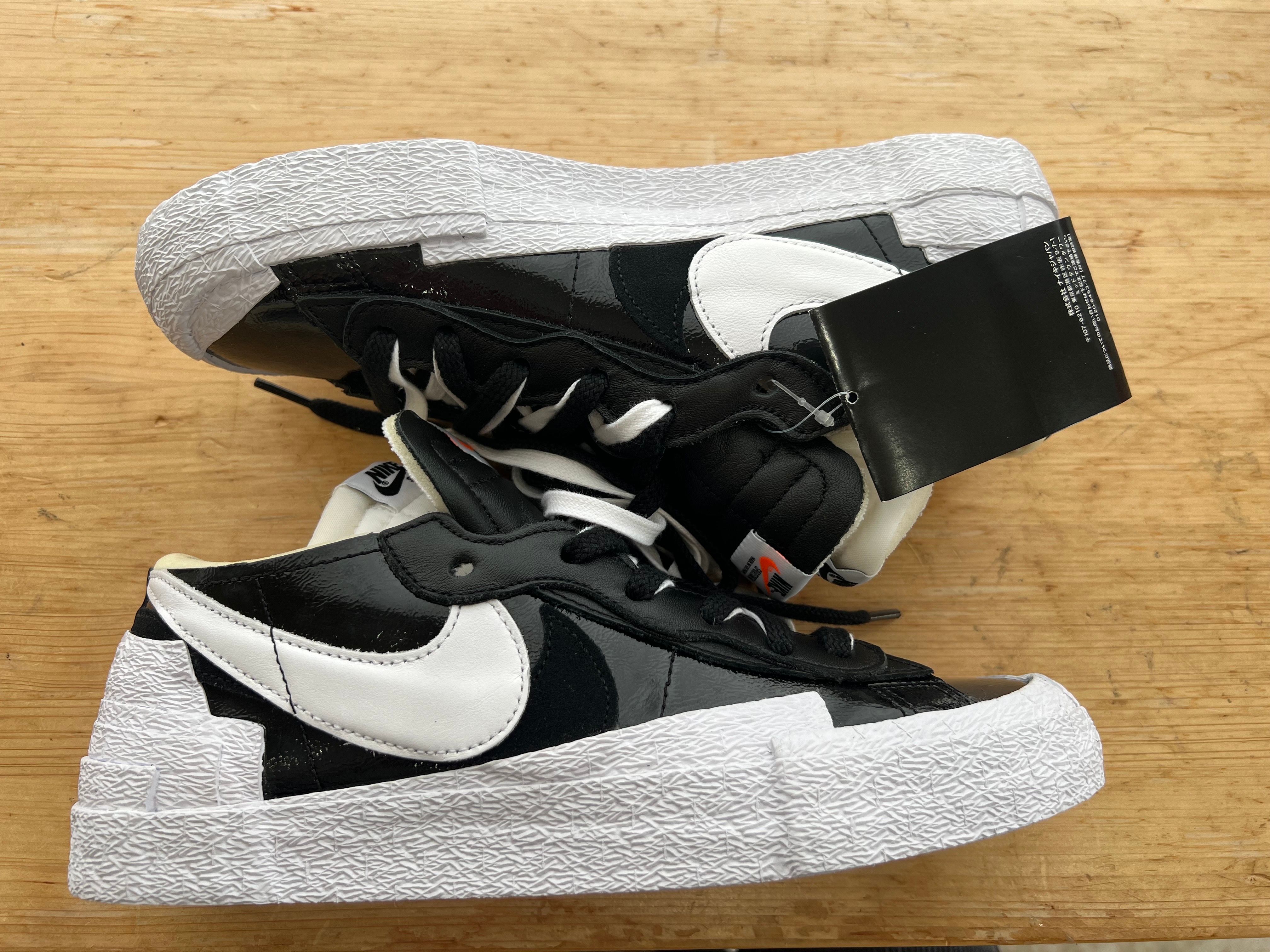 sacai × Nike Blazer Low "Black Patent Leather"